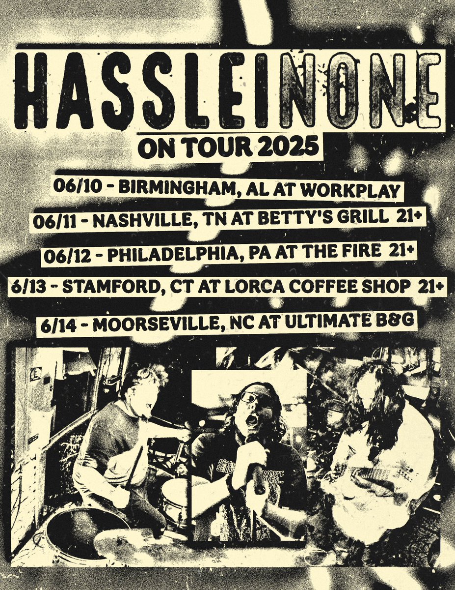 HassleInOne (@hassleinoneband) on Twitter photo 🚨Birmingham friends🚨
We’re kicking off our tour opening for <a href="/tx2official/">TX2</a> and <a href="/DarkDivineMusic/">Dark Divine</a> at <a href="/WorkPlayBham/">WorkPlayBham</a> on 06/10!
It’d be super cool to see all of the homies before we left out! 🚨Birmingham friends🚨
We’re kicking off our tour opening for <a href="/tx2official/">TX2</a> and <a href="/DarkDivineMusic/">Dark Divine</a> at <a href="/WorkPlayBham/">WorkPlayBham</a> on 06/10!
It’d be super cool to see all of the homies before we left out!