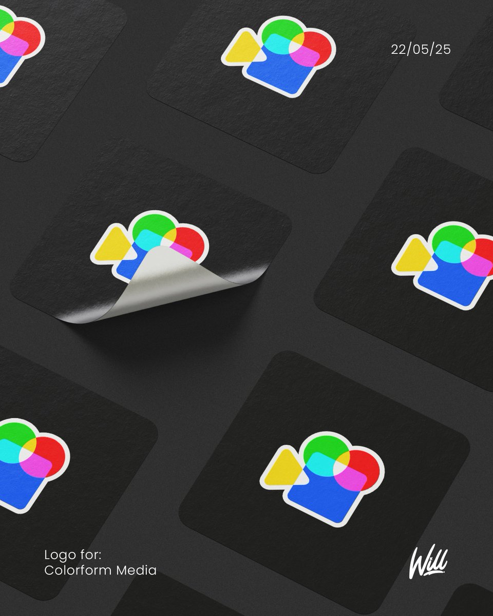 Does your logo mean something — or just look nice? 👀
This concept for Colorform Media uses shapes that all represent video: 🔼 Play, ⬜ Stop, 🔴 Record, 🟢 Standby.
Together, they form a clean, modern camera mark. Originally a fun idea — still one of my favourites.