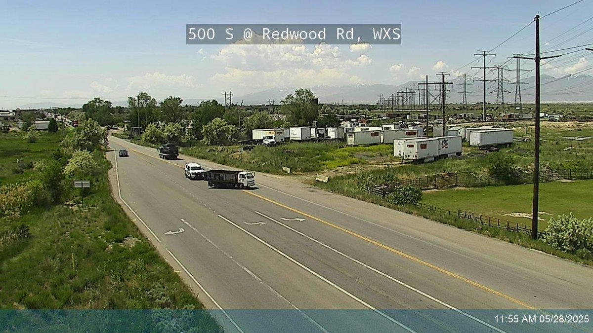 Crash in Davis County NB Redwood Road at 500 South Woods Cross in the median.