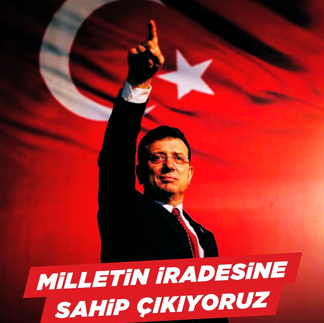 Ekrem İmamoğlu:

"Ben 11 yıldır belediye başkanı olarak göz önünde, inceleme ve teftiş altındayım.

15 milyon oyla Cumhurbaşkanı adayı olarak karşına çıktığım gün mü suç örgütü lideri oldum?"