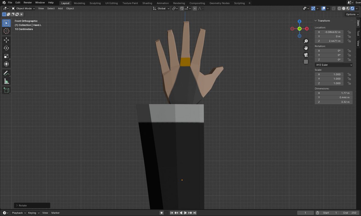 RM120_'s tweet image. Yesterday I made a low poly model for the nun's hand and I rig it, later I will impot it on Unity and see how it looks in the game.
#indiedev #gamedev #ゲーム制作 #ゲーム開発