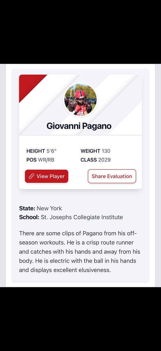 Thank you <a href="/CoachKeighron/">Michael Keighron</a> from <a href="/PrepRedzoneNext/">Prep Redzone 𝙉𝙀𝙓𝙏 🏈</a> for the article. Can’t wait to show what I can do this season for <a href="/SJCIfootball/">St. Joe’s Football</a> .