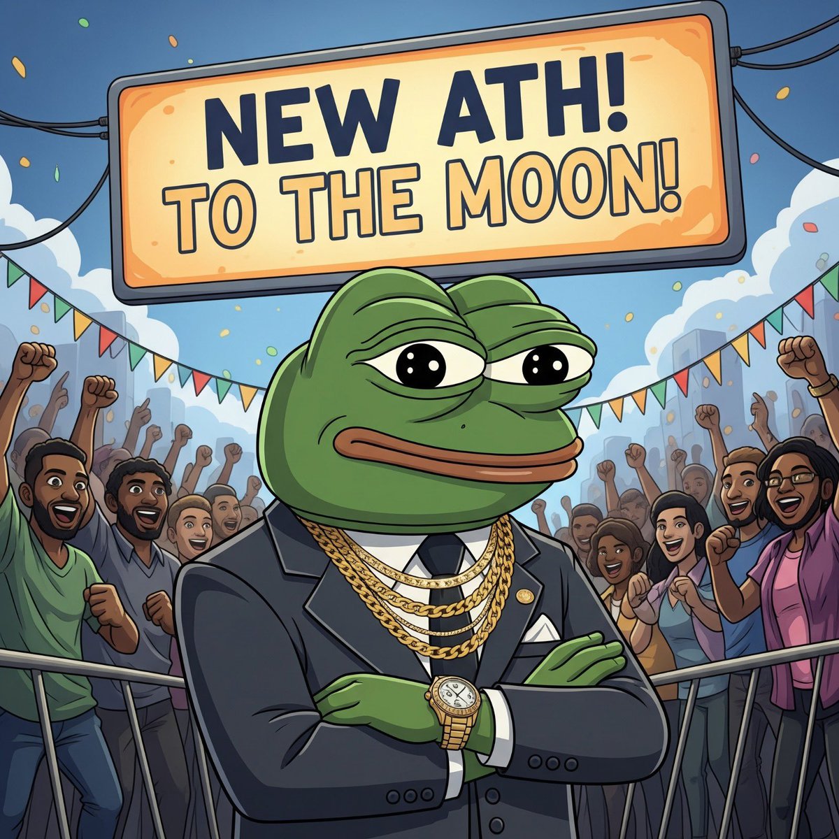 RichPepeOnSol's tweet photo. 🚀🐸 RichPepe's TAKING OVER! 🐸🚀

Get ready to jump into the future! RichPepe isn't just a frog; he's a lifestyle! We're celebrating a NEW ATH and heading TO THE MOON! 🌕✨

#RichPepe #Crypto #ToTheMoon #NEWATH #MemeCoin #CryptoGains #DeFi #InvestSmart #HODL #PepeTheFrog https://t.co/Sefy7azvop