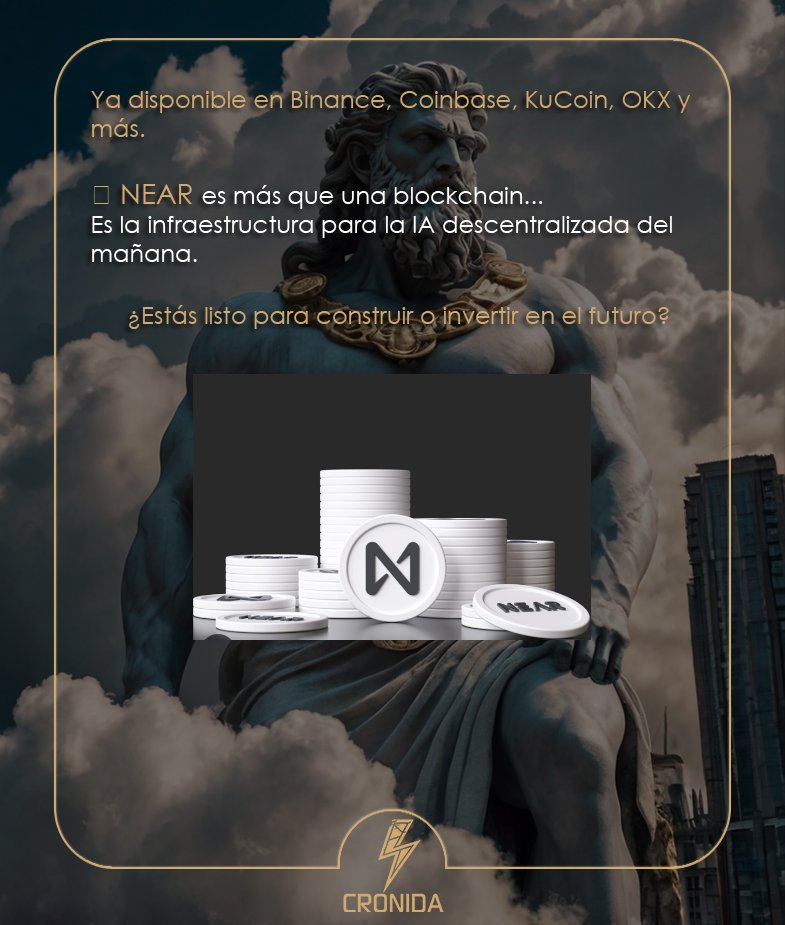 🧠 NEAR PROTOCOL: La Blockchain Inteligente que Está Redefiniendo el Futuro de la IA
¿Y si te dijera que existe una blockchain diseñada desde cero para la inteligencia artificial?

#NEARProtocol #NEAR #AIBlockchain #CryptoNews #Web3 #IA #Descentralización #InteligenciaArtificial