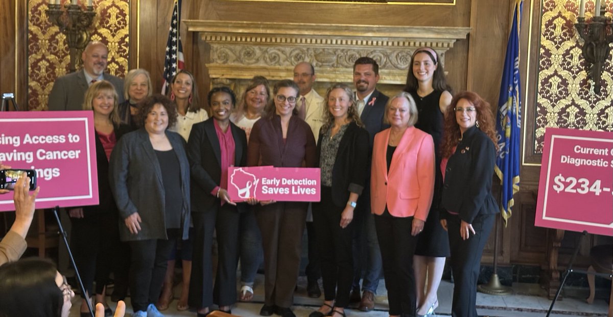 Bill McCoshen (@billmccoshen) on Twitter photo Great bipartisan launch of “Gail’s Law” to provide additional no cost screening to women with dense breast tissue or a family history of breast cancer. SB 264 honors the memory of cancer advocate Gail Zeamer. <a href="/RCGforSenate/">Rachael Cabral-Guevara for State Senate</a> <a href="/RepCindiDuchow/">Rep. Cindi Duchow</a> <a href="/RepNedweski32/">Rep. Amanda Nedweski</a> Great bipartisan launch of “Gail’s Law” to provide additional no cost screening to women with dense breast tissue or a family history of breast cancer. SB 264 honors the memory of cancer advocate Gail Zeamer. <a href="/RCGforSenate/">Rachael Cabral-Guevara for State Senate</a> <a href="/RepCindiDuchow/">Rep. Cindi Duchow</a> <a href="/RepNedweski32/">Rep. Amanda Nedweski</a>