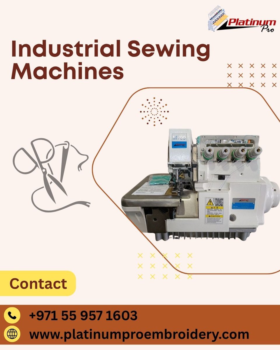 _PlatinumPro's tweet photo. Industrial Sewing Machines  Built for Power &amp; Precision 
Upgrade your production line with our high-performance Industrial Sewing Machines crafted to handle heavy-duty workloads with speed and accuracy.
#IndustrialSewingMachine #HeavyDutySewing #GarmentsIndustry https://t.co/9oh4E1N9jW