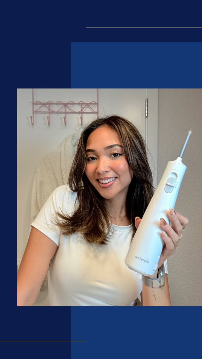 Take control of your oral health with this ADA-approved water flosser 🤍✨ 

Shop now: ow.ly/71Wz50VZyXm

 #OralHealth #WaterFlosser #DentalCare #HealthySmile #Flossing #ADAApproved #OralHygiene #Waterpik #OralCare #Routine #SelfCare #Cordless #Water #Flosser