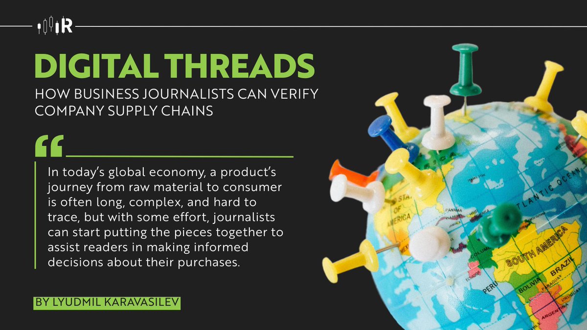Pressure from investors, regulators, NGOs, and consumers is making #transparency &amp; #sustainability key to assessing #SupplyChains, #CorporateResponsibility, and long-term business success.

Article by Lyudmil Karavasilev: businessjournalism.org/2025/05/digita…

#BizJournalism