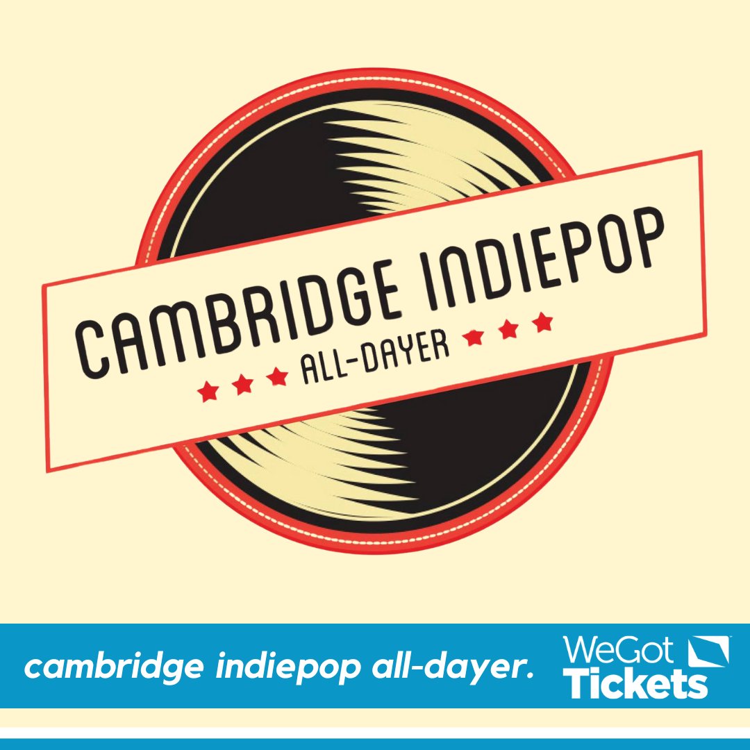 WeGotTickets (@wegottickets) on Twitter photo 🚨JUST ON SALE: The <a href="/camindiepop/">Cambridge Indiepop Alldayer</a> All-Dayer returns to <a href="/TheBlueMoonCamb/">The Blue Moon</a> on Saturday 15th November for their ninth edition, featuring <a href="/TheJustJoans/">The Just Joans</a>, <a href="/ValleyFortitude/">🌴 Fortitude Valley 🌴</a>, <a href="/mumbletide/">mumbletide</a>, Goalies, <a href="/lilnathytweets/">nathy sg👍🔥</a>, And Yet, Huia Fun Club & more to be announced.🎶
🎟️ wegottickets.com/af/586/event/6… 🚨JUST ON SALE: The <a href="/camindiepop/">Cambridge Indiepop Alldayer</a> All-Dayer returns to <a href="/TheBlueMoonCamb/">The Blue Moon</a> on Saturday 15th November for their ninth edition, featuring <a href="/TheJustJoans/">The Just Joans</a>, <a href="/ValleyFortitude/">🌴 Fortitude Valley 🌴</a>, <a href="/mumbletide/">mumbletide</a>, Goalies, <a href="/lilnathytweets/">nathy sg👍🔥</a>, And Yet, Huia Fun Club & more to be announced.🎶
🎟️ wegottickets.com/af/586/event/6…