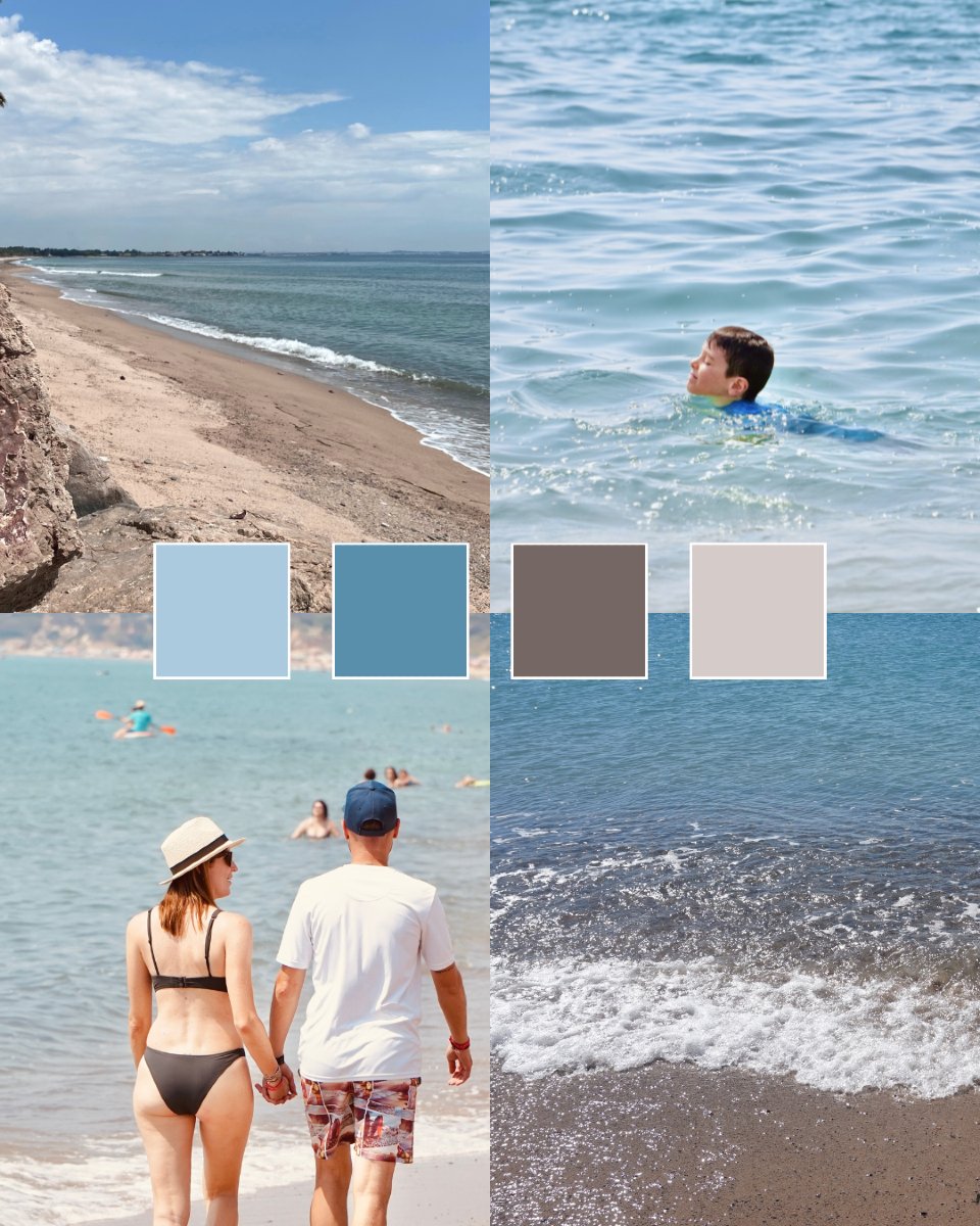 Hoy os traemos una selección de paletas de colores que, para nosotros, transmiten perfectamente la esencia de la experiencia en Playa Montroig Camping Resort 🎨
¿Con cuál te quedas? 🌈✨

#CampingPlayaMontroig #colorvibes #piscina #playa #naturaleza