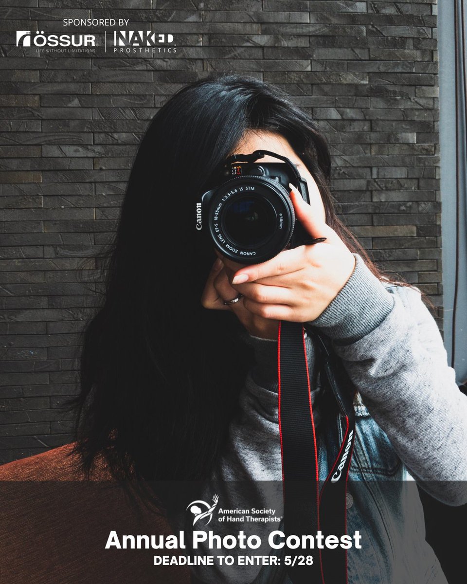 ASHT (@handtherapyasht) on Twitter photo There's still time to enter our 2025 photo contest! šø
Send your hand- and upper extremity-related photos to asht@asht.org and win great prizes and giveaways from our #HTW2025 sponsor, Ćssur + @npdevices!
LEARN MORE: ow.ly/Rshx50VTWf0 There's still time to enter our 2025 photo contest! šø
Send your hand- and upper extremity-related photos to asht@asht.org and win great prizes and giveaways from our #HTW2025 sponsor, Ćssur + @npdevices!
LEARN MORE: ow.ly/Rshx50VTWf0