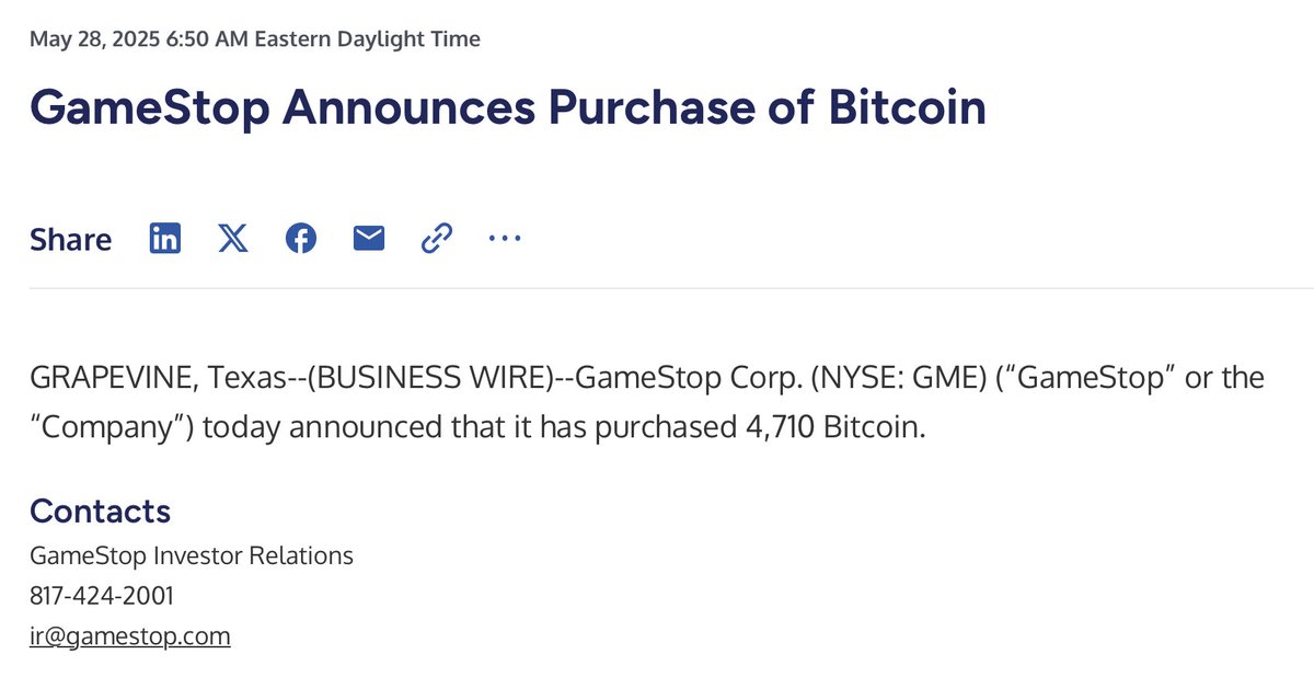 GameStop knows we don't have time to read long press releases ...