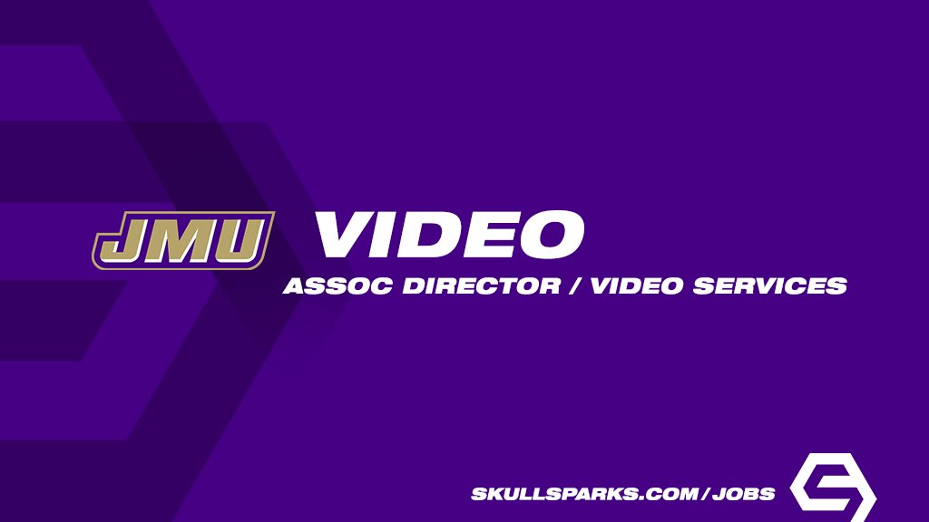 SkullSparks (@skullsparks) on Twitter photo New opportunity with <a href="/JMUSports/">James Madison Athletics</a>
Associate Director of Video Services
Harrisonburg, Virginia
apptrkr.com/6253876
SkullSparks.com/jobs/ New opportunity with <a href="/JMUSports/">James Madison Athletics</a>
Associate Director of Video Services
Harrisonburg, Virginia
apptrkr.com/6253876
SkullSparks.com/jobs/