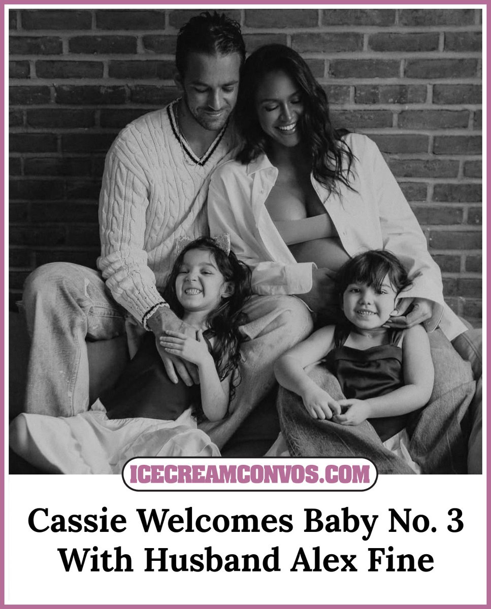 MsXaviB's tweet photo. Congratulations to Cassie Ventura and Alex Fine, who just became parents of three after welcoming a bouncing baby boy in New York City! 🎉👶🏻🖤🍦 https://t.co/fawp0Y5xdX

#Cassie #AlexFine #ItsABoy #Births #Congrats #IceCreamConvos https://t.co/Vcct10X4jL