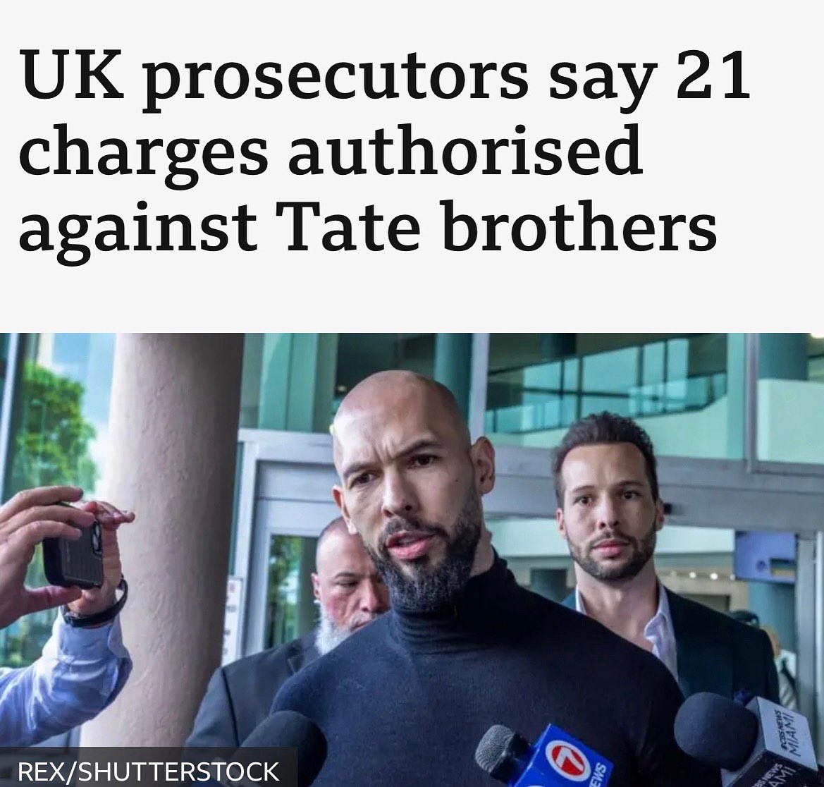 Tate Update: 21 charges against Tate brothers, FINALLY 🔥

Andrew Tate faces charges related to three women that include rape, actual bodily harm, human trafficking &amp; controlling prostitution for gain. 

Coercive control?
#AndrewTate #TristanTate #Misogyny #Rape #HumanTrafficking