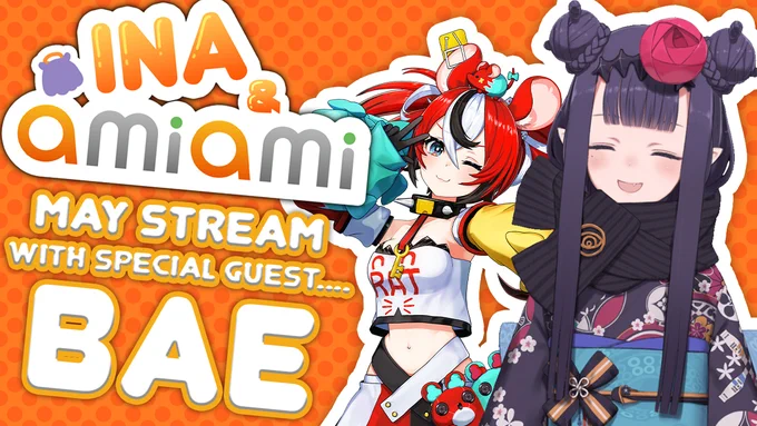 @ninomaeinanis: 🐙NEXT STREAM🐙 THIS MONTH'S SPECIAL GUEST....IS BAE (surprise)(shocking) Wonder what we have in store this time...kukuku ▶️ #AmiAmi #WAHmbassadorship