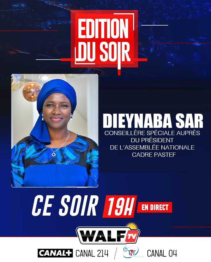 dieynaba_sar's tweet photo. Mes très chers, 
Vous pouvez nous suivre ce soir à 19h en direct sur 𝗪𝗮𝗹𝗳 𝗧𝗩.
Merci. 
#senegal #WalfTV #interview #pastef https://t.co/5SBy8gP2uJ