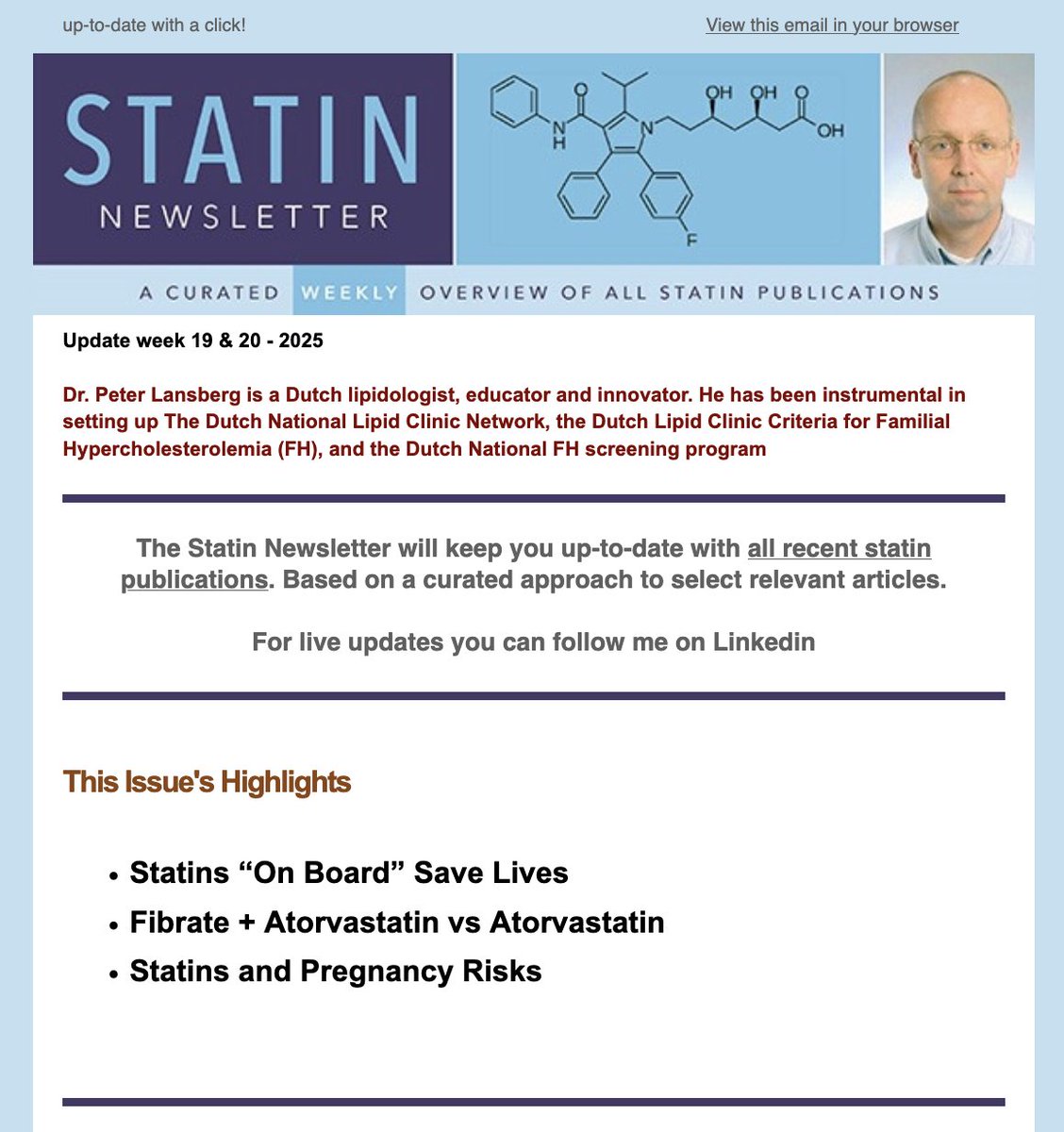 Statin Literature Update Week 19 &amp; 20 - 2025 - mailchi.mp/11007e0939ee/s…