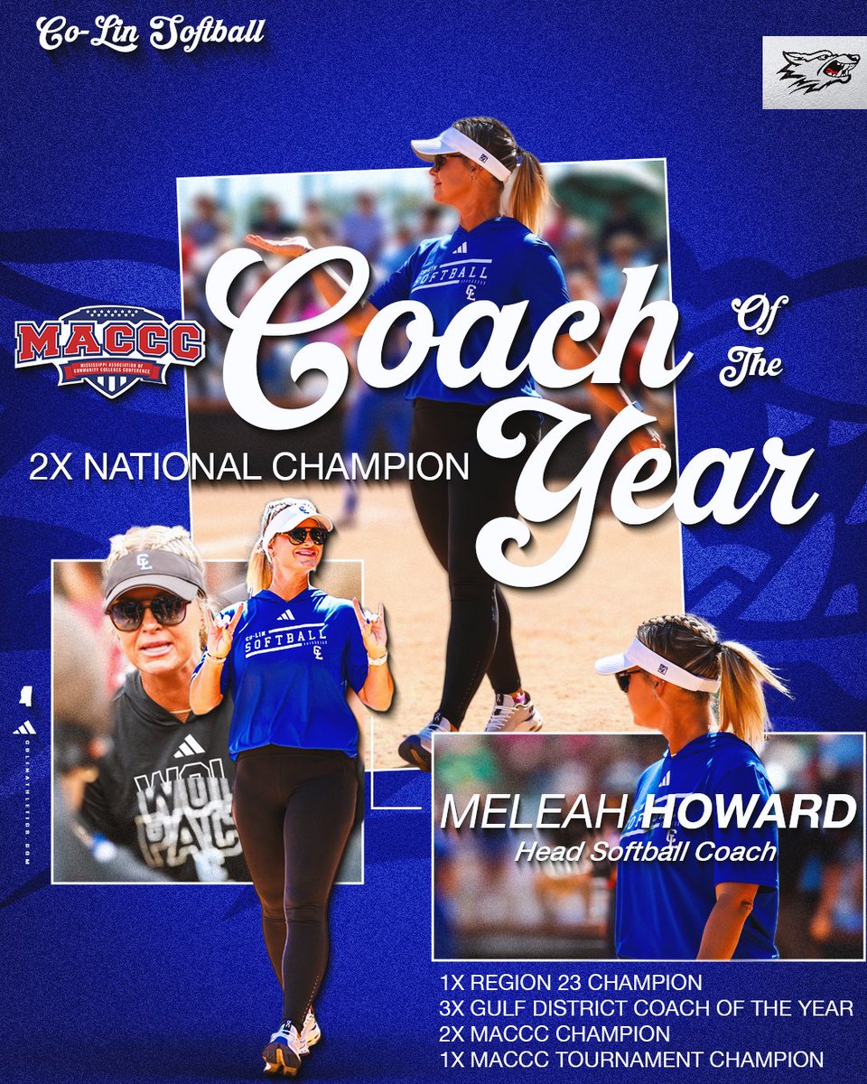 Congratulations to our very own, Meleah Howard, on winning the MACCC Coach of the Year! #BackThePack