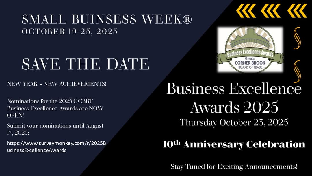 Some exciting announcements are on the way! This year not only do we celebrate small business, we are also celebrating the 10th Anniversary of our Business Excellence Awards!

Stay Tuned!