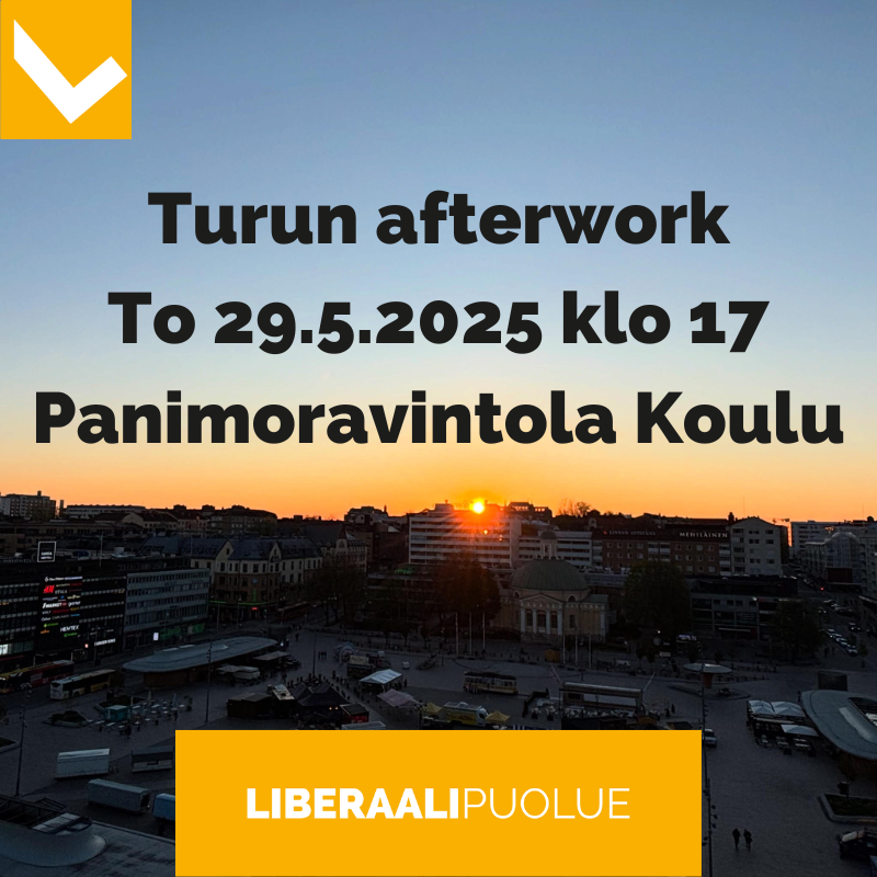 Turun afterwork to 29.5.2025 klo 17.
Panimoravintola Koulu, Eerikinkatu 18, Turku

Saatetaan olla afterwork-mestoilla jo hyvissä ajoin ennen viittä, kun monella ei ole varsinaisesti workia helatorstaina 😉