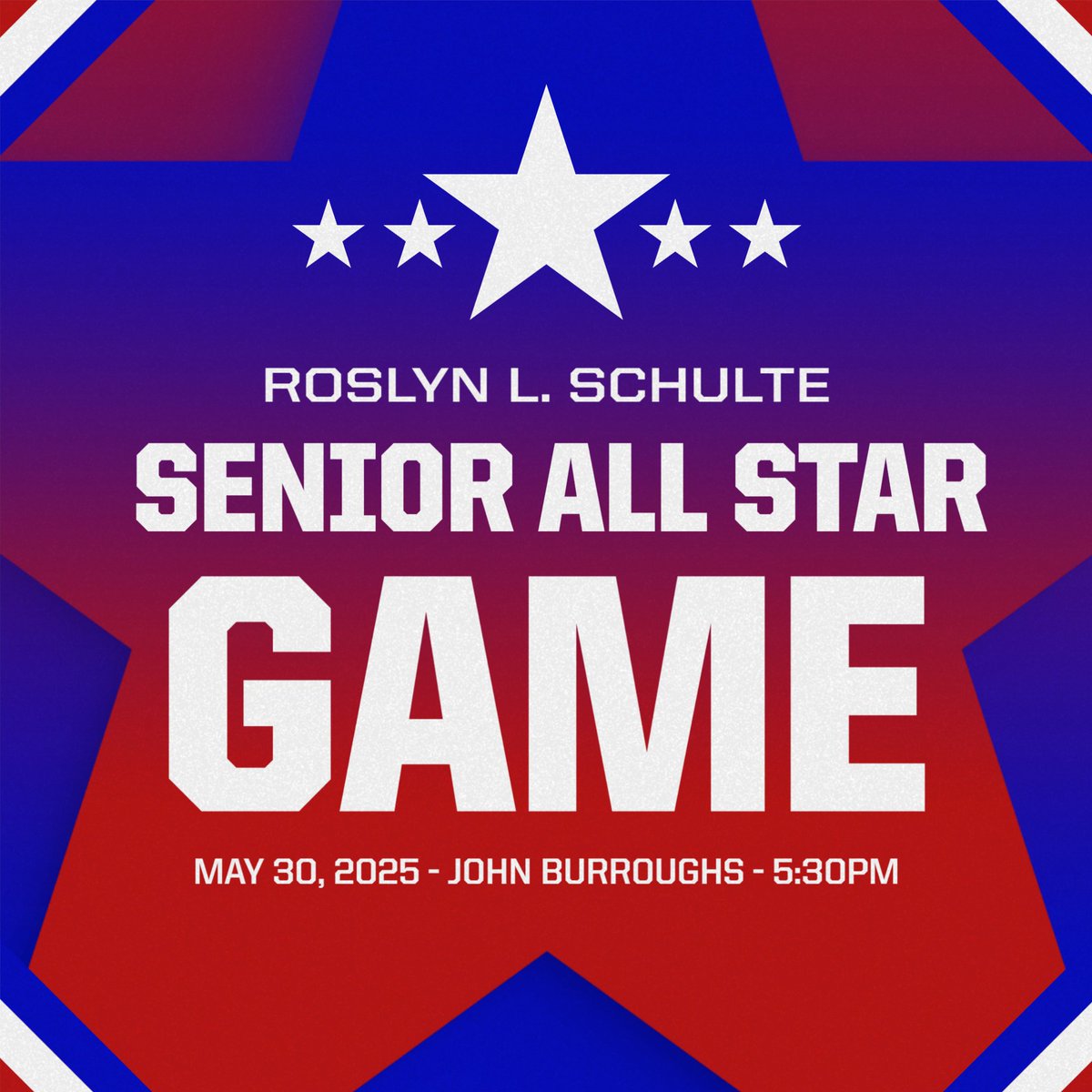 Join us on Friday for the Senior All Star Game! The game starts at 5:30pm and during halftime we will celebrate our award winners this season!