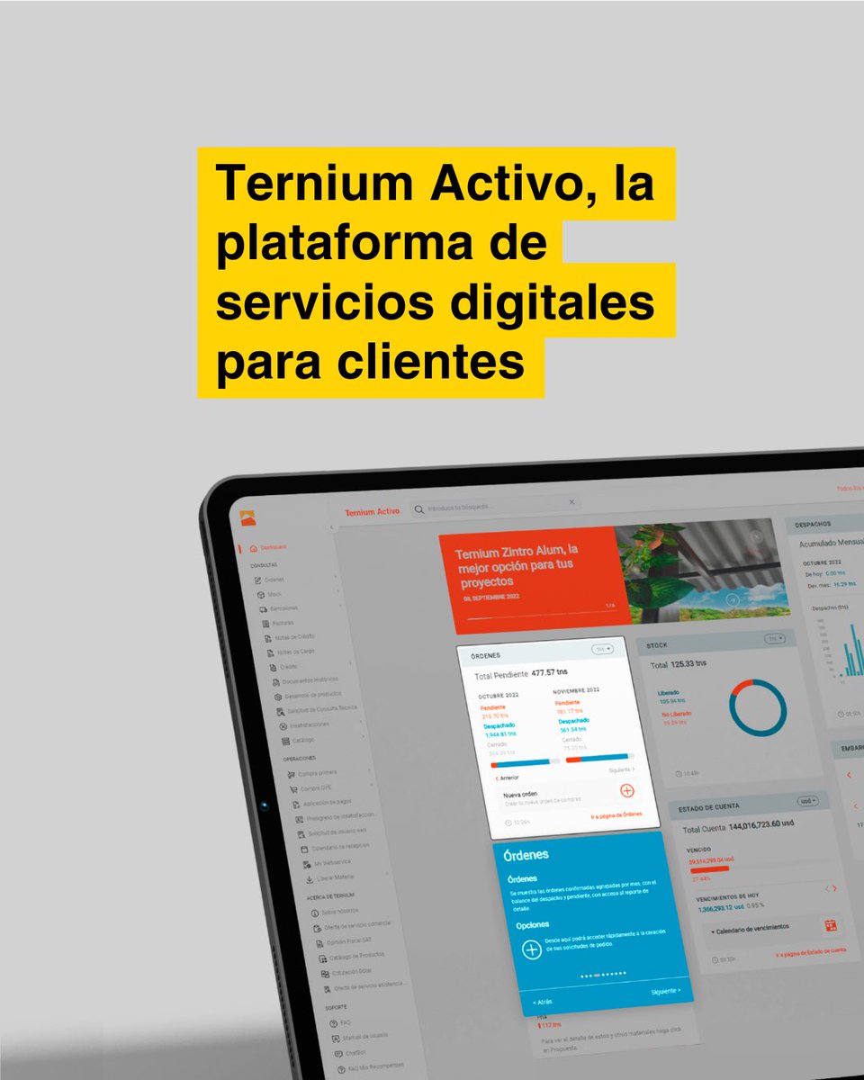 ConstruccionAR's tweet photo. 〰️ Ternium Activo, la plataforma de servicios digitales para clientes 〰️ 

▪️Ofrece una experiencia digital ágil y moderna. 

Les más acá: https://t.co/wzfaW8bkad
.
.
.
#ternium #plataforma #serviciosdigitales #guiadelaconstruccion https://t.co/G6PajGI1p1