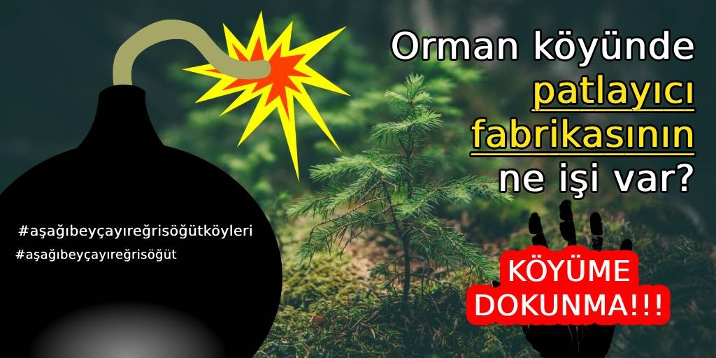 #patlayıcımaddeistemiyoruz #köyümedokunma #eğrisöğütaşağıbeyçayırköyleri
<a href="/kayserivaliligi/">T.C.Kayseri Valiliği</a> <a href="/kayseribsb/">Kayseri Büyükşehir Belediyesi</a> <a href="/csbgovtr/">T.C. Çevre, Şehircilik ve İklim Dğş. Bakanlığı</a> <a href="/gokmen_cicek_/">Gökmen Çiçek</a> <a href="/temavakfi/">TEMA Vakfı</a> <a href="/kayseriradartv/">Kayseri Radar Tv</a>