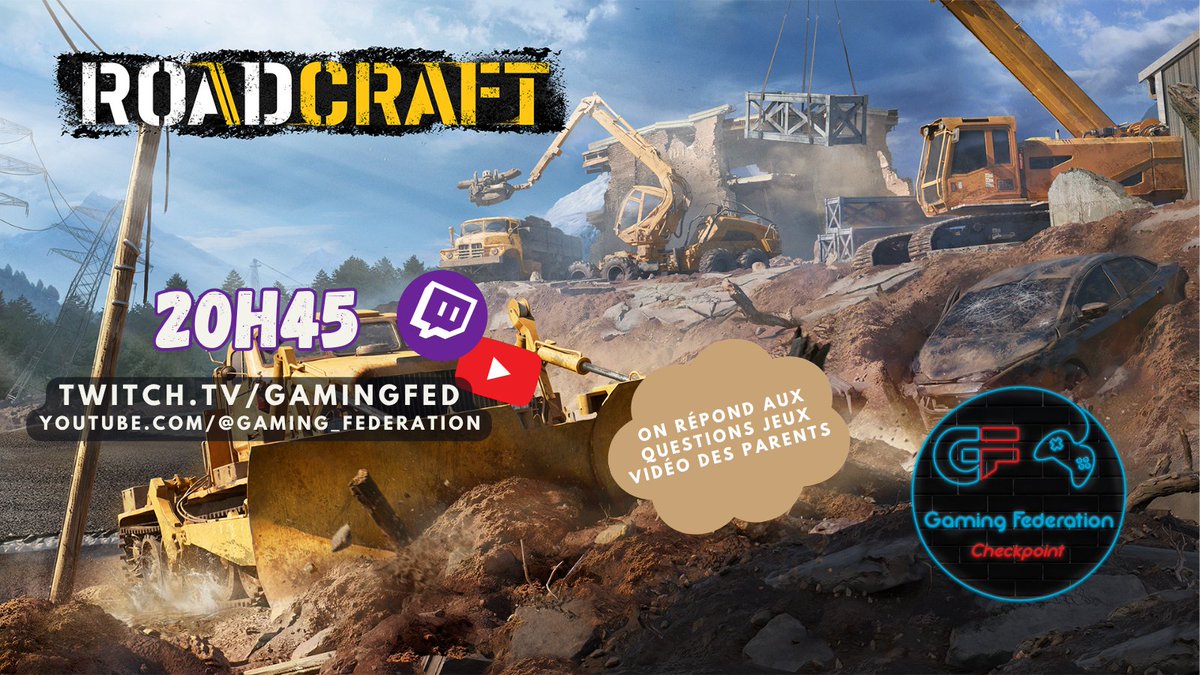 Ce soir dans #Checkpoint, Olo, Mush et <a href="/niels_weber/">Niels Weber</a> se penchent sur Roadcraft et répondent à toutes les questions jeux vidéo des parents, tout en reconstruisant des ponts !
20h45 sur Twitch.tv/gamingfed ainsi que sur notre chaîne Youtube

Plus d'infos: gamingfederation.ch/checkpoint-lem…