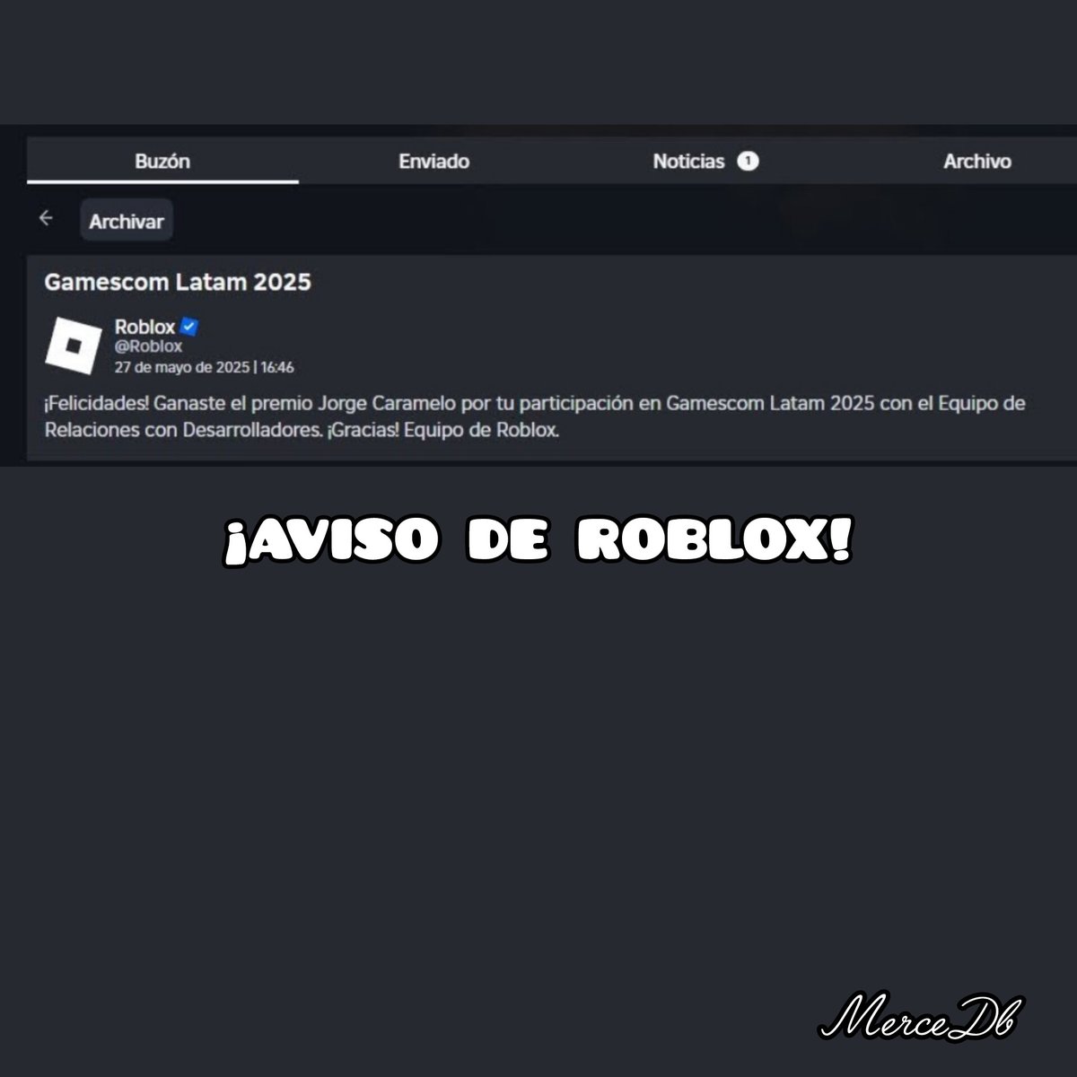 Hola! Paso a avisarles que a mí ya me dieron al Perrito Jorge Caramelo en mi inventario! 🇧🇷🐶 
Ví que muchos me comentaron que no se los habían entregado, pero había que esperar, Roblox te avisa por la parte de buzón📬!
Contexto:⏩youtu.be/jp3qR15AnBg