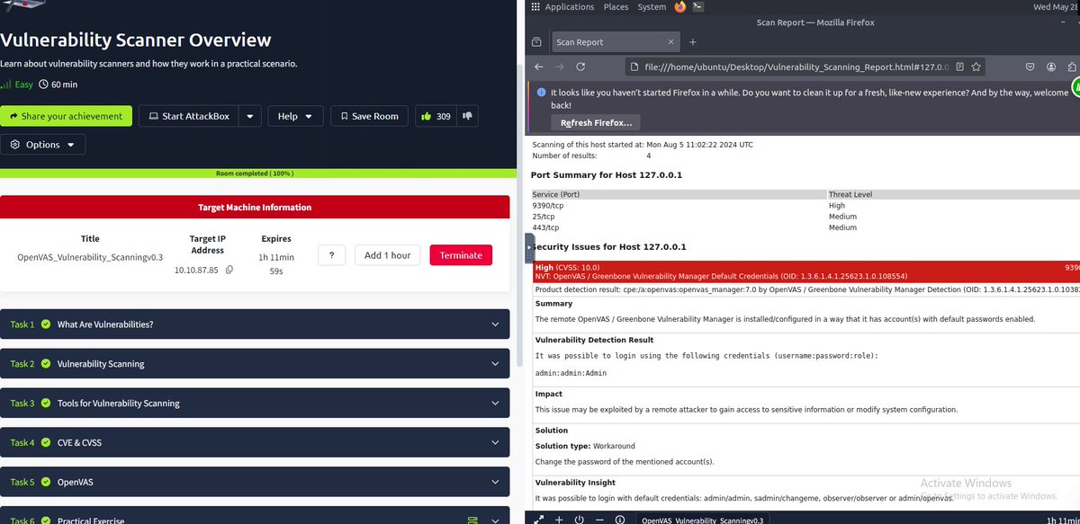 #day95
🚀 Levelling up in cybersecurity! Just completed TryHackMe's Firewall Fundamentals, IDS Fundamentals, and Vulnerability Scanner Overview rooms. Building a strong foundation in network defence and threat detection. On to more! 

#cybersecurity #blueteam #TryHackMe