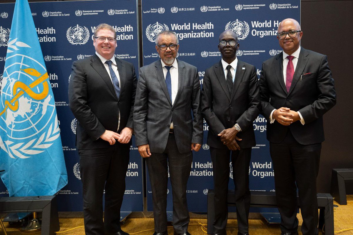 Tedros Adhanom Ghebreyesus (@drtedros) on Twitter photo Warm congratulations to <a href="/ProfJanabi/">Prof. Mohamed Janabi</a>, and #Tanzania, on your appointment by the <a href="/WHO/">World Health Organization (WHO)</a> Executive Board to be Regional Director for Africa.
You are joining us at a time of great challenges, but we are looking forward to utilising your leadership skills and experience as we work Warm congratulations to <a href="/ProfJanabi/">Prof. Mohamed Janabi</a>, and #Tanzania, on your appointment by the <a href="/WHO/">World Health Organization (WHO)</a> Executive Board to be Regional Director for Africa.
You are joining us at a time of great challenges, but we are looking forward to utilising your leadership skills and experience as we work