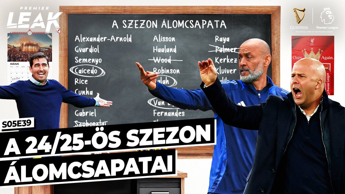 Ennek a szezonnak is a végére értünk, úgyhogy nézzük meg, kik voltak a legjobbak!

YOUTUBE: youtu.be/5IgD_IJCSHs?si…

FULLADÁS: premierleak.hu/episode/a-2425…