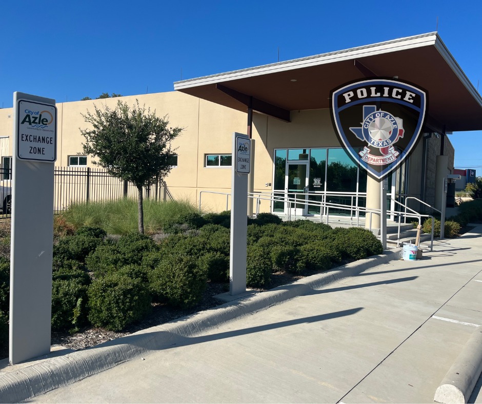 Did you know Azle PD as an "Exchange Zone"? It's in front of Azle PD, 505 W Main St-Bldg 2. This is a safe public place for exchanging items bought/sold online🤝or a safe place for child 👩‍👧‍👦custody transfers. It's available 24/7, however nighttime exchanges are not recommended.