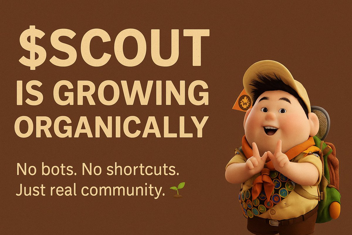 scoutcoin_'s tweet photo. Before the launch of $SCOUT, we're growing a real community — no shortcuts, just solid foundation.
Join us and grow together with Scout Coin.
#Solana #SolanaCommunity #SolanaMemes #ScoutCoin #SCOUT #memecoin #memecoinsol https://t.co/JuzHPid3pe
