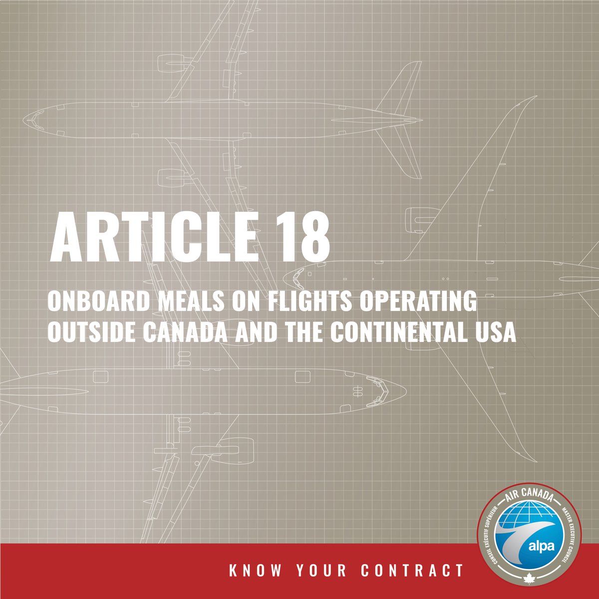 Pilots now receive TAFB per diem in addition to J-Class (or highest class of service) meals on flights operating outside Canada and the Continental USA which are not single day pairings.

Learn more at aircanadapilots.ca/collective-agr…
 
#KnowYourContract