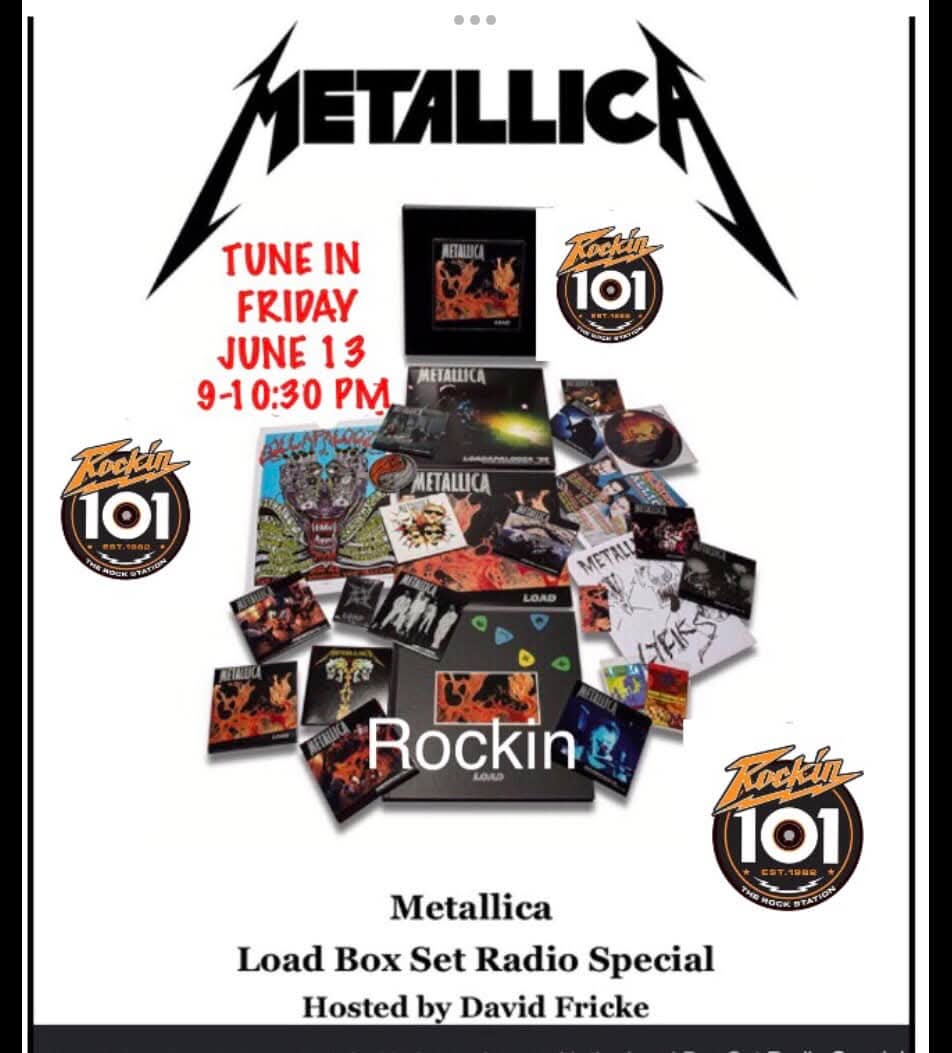 andjusticeformn's tweet image. A radio station in Minnesota (@Rockin1017) that does nightly "Metallica Menage-a-trois" is going to be airing a special "Load" interview, because of the box set's release on Friday, June 13th.
Pretty sure it's going to be airing nationwide as well.