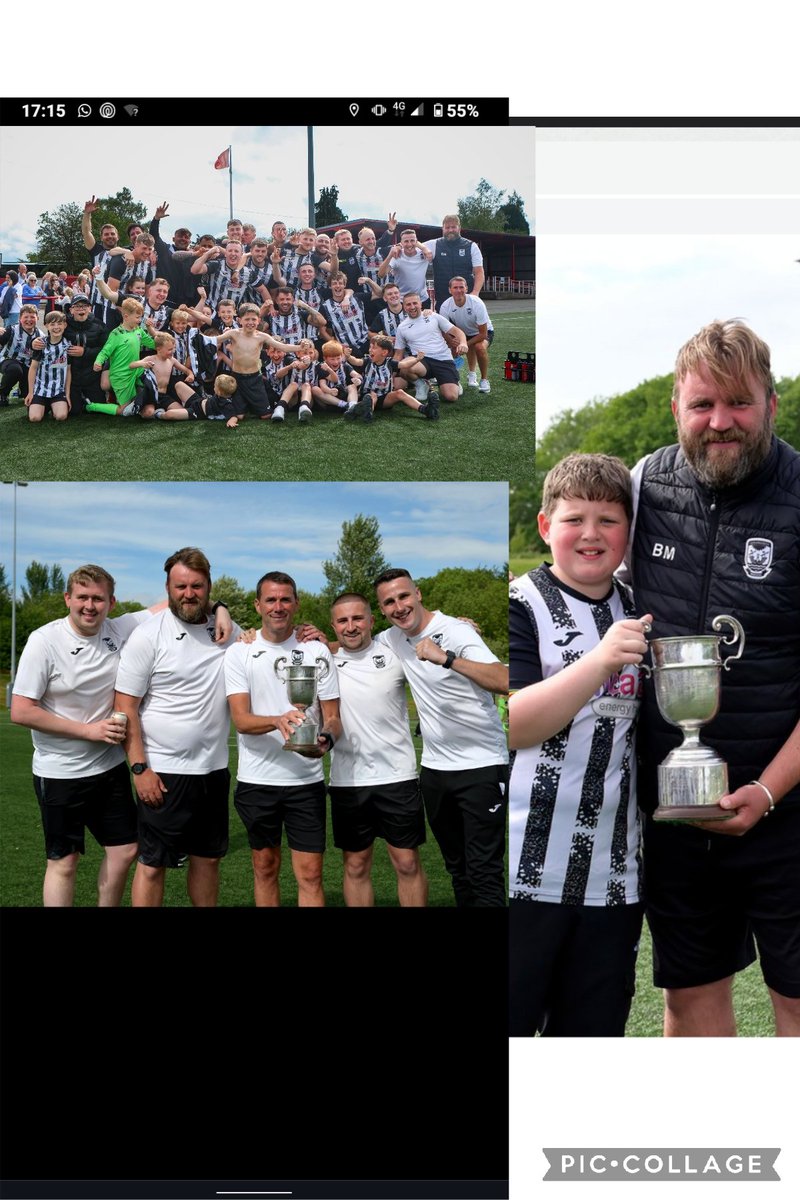 What a way to bow out 🤍🖤🏆without doubt 4 of my best non playing years in football. Met some fantastic people along the way but to win a cup final with this group was best ending you could ask for......now roll on benidorm 🍺🍻🍺🍻