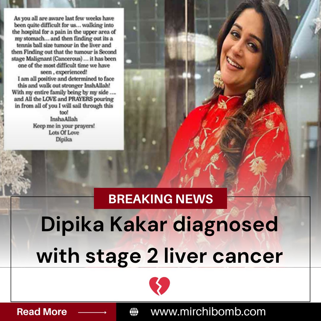 mirchi_bomb's tweet photo. Dipika Kakar Opens Up About Her Battle With Stage 2 Liver Cancer: “We’re Staying Strong With Hope and Prayers”

https://t.co/EpsaZmRKaN

#mirchibomb https://t.co/ZRzD4GrjCw