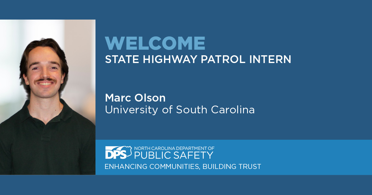 NCPublicSafety's tweet photo. Welcome to our 2025 summer interns! Throughout the summer, weโll be spotlighting interns exploring careers across NCDPS divisions! Today, join us in welcoming Dana Fowler (@NCCU) & Marc Olson (@USC) who are kicking off their experience with the @NCSHP. #Intern4NC #WeAreNCDPS https://t.co/g7RbTTYYth