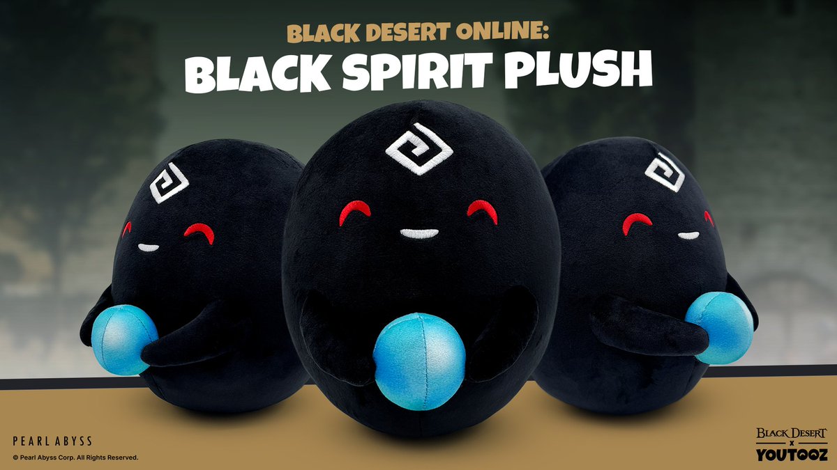 Hold onto your Crons! ༼ つ ◕_◕ ༽つ🔵

The Black Spirit Plush from <a href="/youtooz/">youtooz</a> has arrived! 🎉
This Cron-clutching plushie is waiting to enhance...
...your desk setup with how adorable it is!  

Pre-order now! 👇
pearlabyss.info/43g1xck