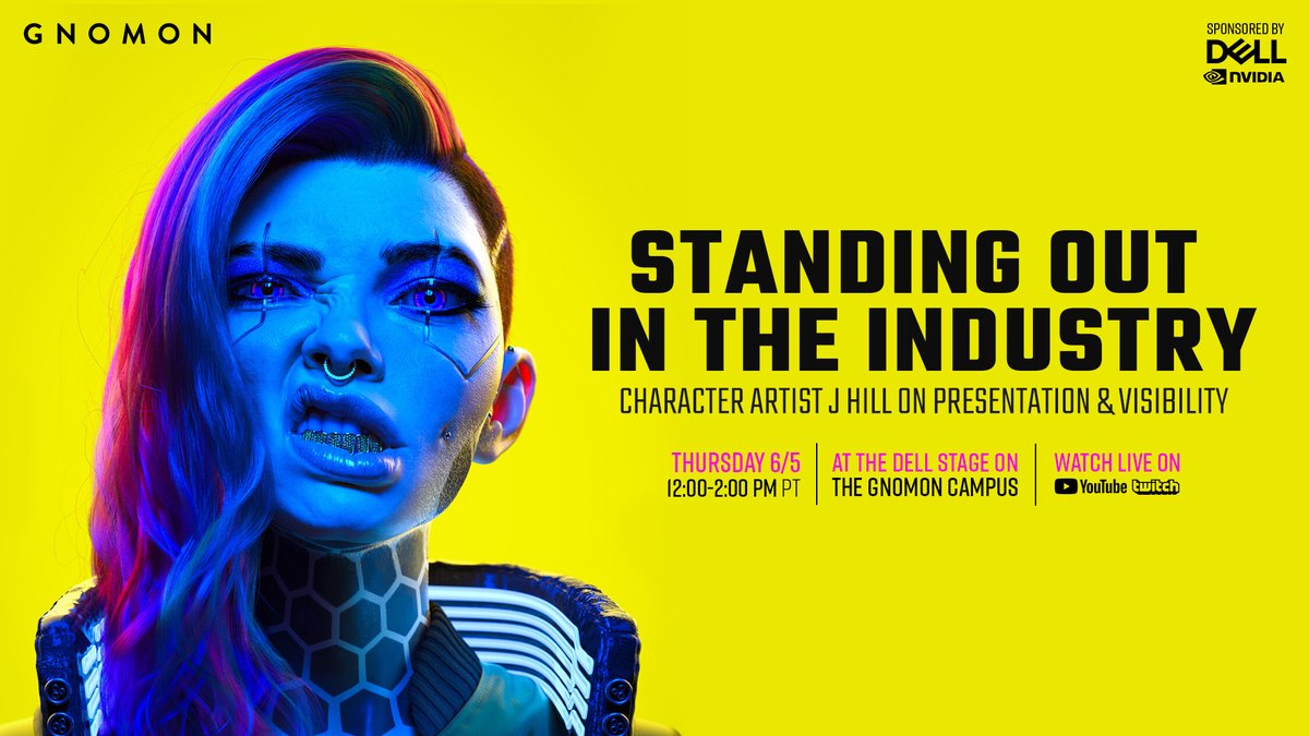 Join us on 6/5 for an event on standing out in the industry with 3D Character Artist <a href="/artofjhill/">J Hill</a>. He'll share what helps work get seen and provide portfolio reviews for in-person guests.  RSVP: gnomon.edu/news-and-event…  
#3DArt #CharacterArt #PortfolioTips
