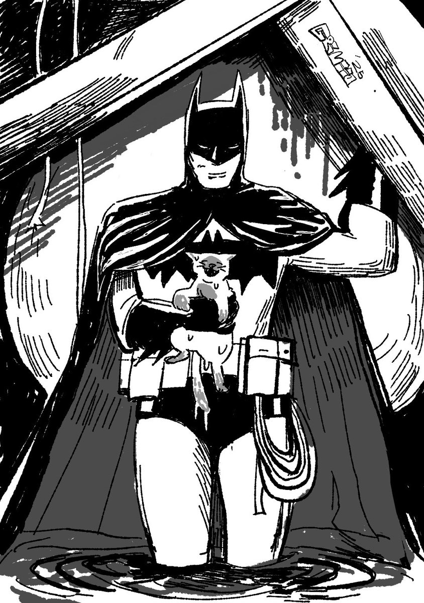 into b&amp;w recently. #batman