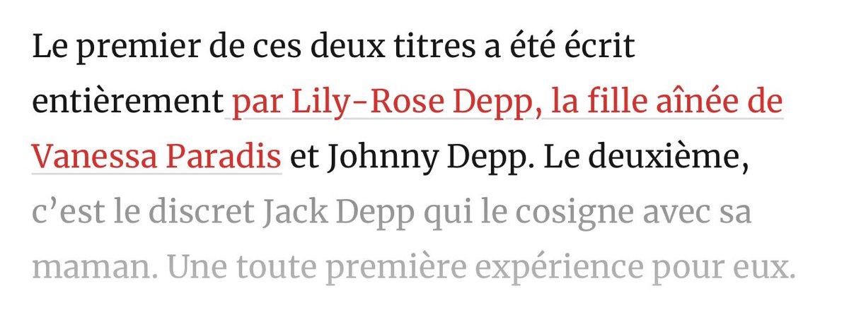 UpdatesLilyRose's tweet image. Lily and Jack have participated in the making of their mom Vanessa’s upcoming album &quot;Le retour des beaux jours&quot;! ✨ Lily has entirely written the song &quot;I Am Alive&quot; 🥹

🔗 parismatch.com/People/vanessa…