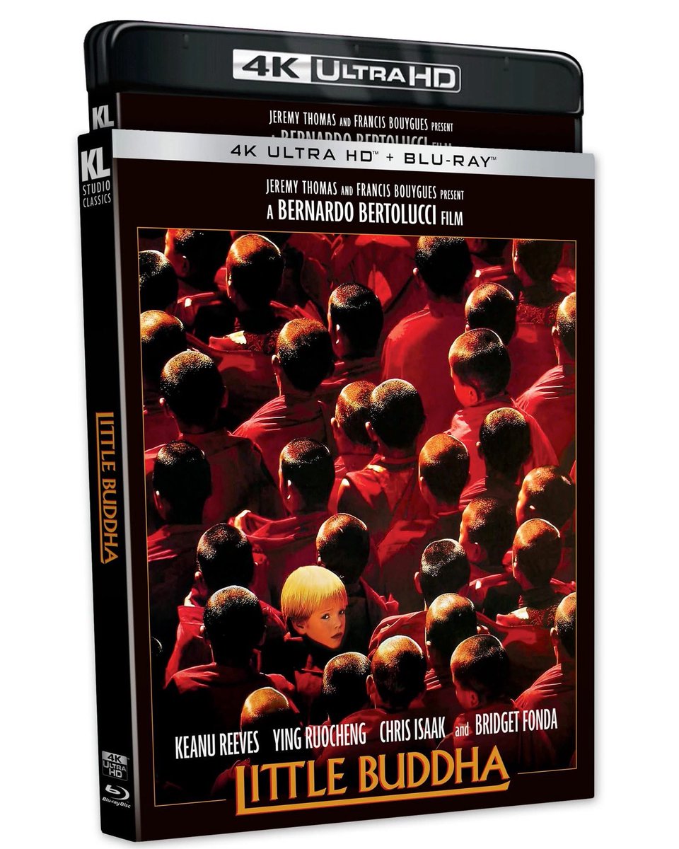 Coming July 22nd from Kino Lorber 

LITTLE BUDDHA (1993) 4K UHD 

DISC 1 (4KUHD):
• Brand New HDR/DV Master by TF1 – Supervised by Cinematographer Vittorio Storaro
• NEW Audio Commentary by Film Critic Bilge Ebiri
• 5.1 Surround and Lossless 2.0
• Triple-Layered UHD100 Disc