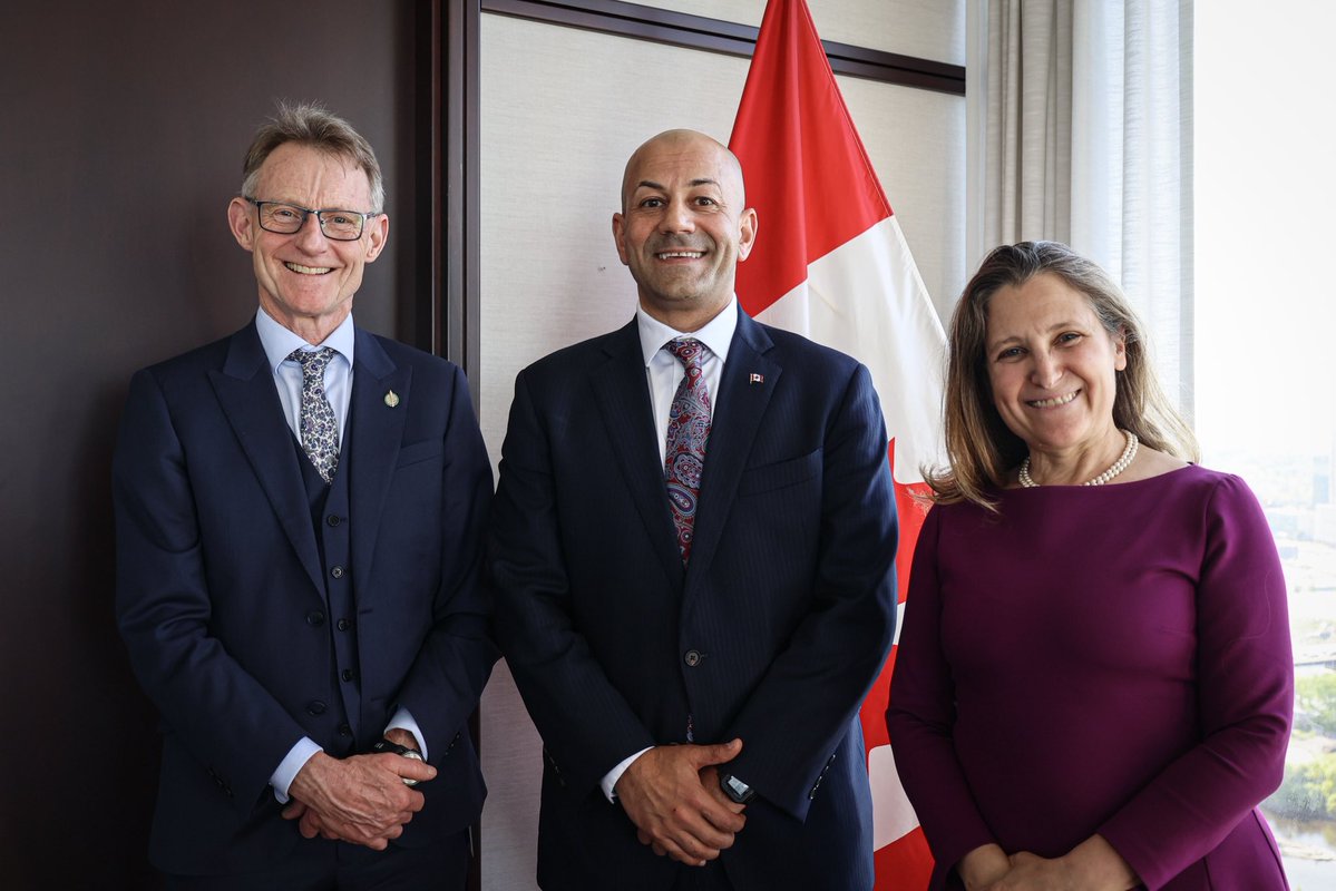 Chrystia Freeland (@cafreeland) on Twitter photo Great meeting with Premier <a href="/RanjPillai1/">Ranj Pillai</a> yesterday. Together, we are cutting internal trade barriers and creating new economic opportunities for Yukoners and northern communities in Canada. We are building one Canadian economy instead of 13. Great meeting with Premier <a href="/RanjPillai1/">Ranj Pillai</a> yesterday. Together, we are cutting internal trade barriers and creating new economic opportunities for Yukoners and northern communities in Canada. We are building one Canadian economy instead of 13.