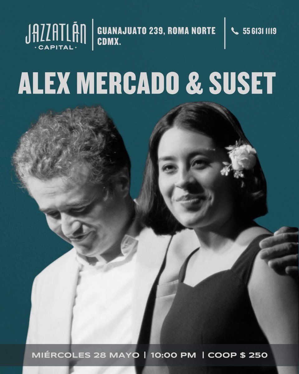 Esta noche de miércoles los esperamos en Jazzatlán Capital para un concierto íntimo a piano y voz con Suset.