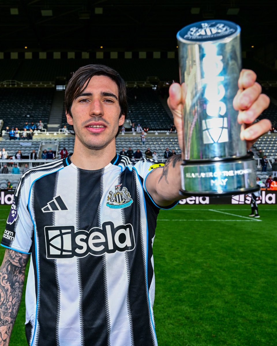 🇮🇹 Sandro Tonali foi eleito o melhor jogador do mês de Maio do Newcastle United. 

#NUFC