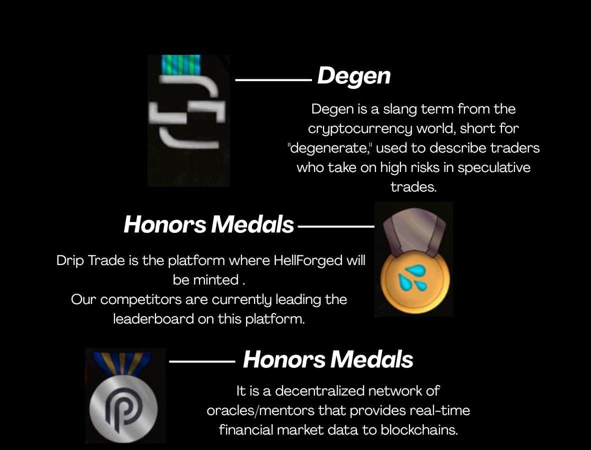 Continuation of the Greatest of the Greatest! He who stands above all bears not just the weight of legend, but the path carved by fire and fate. 🔥
Watch closely, every mark tells a story.
#HellForged #NFTlaunch #StudioHikari
<a href="/drip__trade/">Drip.Trade</a> <a href="/HyperliquidX/">Hyperliquid</a> <a href="/studiohikarii/">StudioHikarii</a>