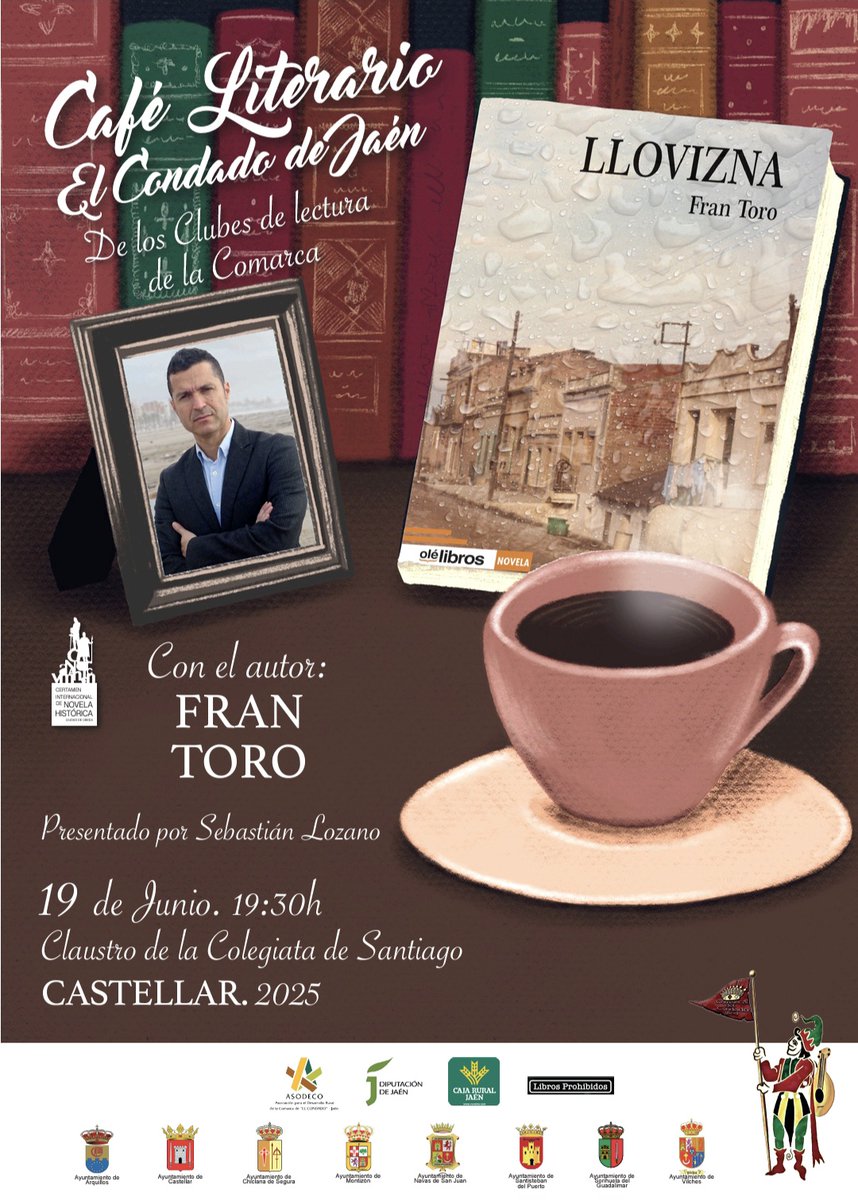 Nos vemos en el Café Literario El Condado de Jaén con los clubes de lectura de la comarca.